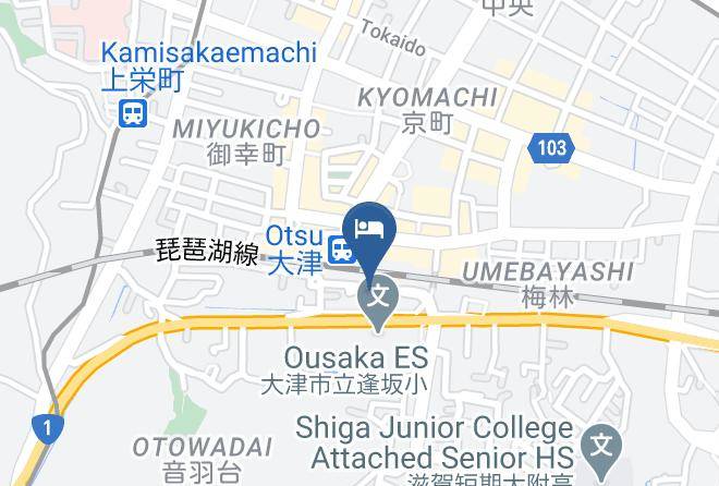 Otsu City - Hotel Tetora Otsu Maps