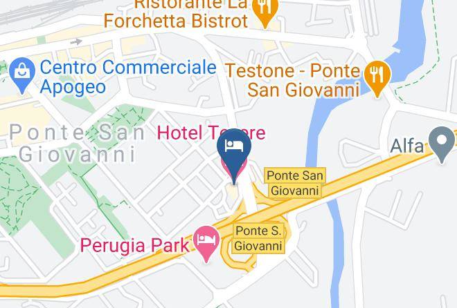 Perugia - Hotel Tevere Maps