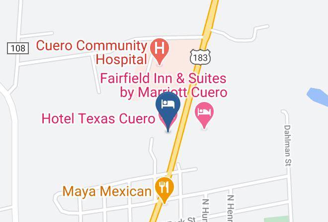 De Witt - Hotel Texas Cuero Maps