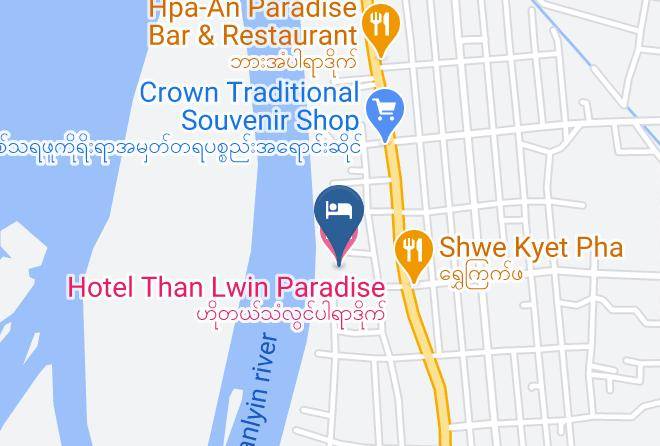 Hpa An - Hotel Than Lwin Paradise Maps