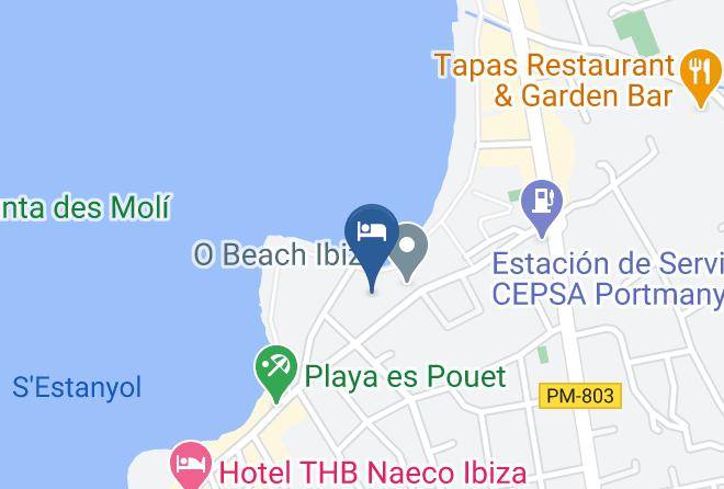 Baleares - Hotel Thb Ocean Beach Maps