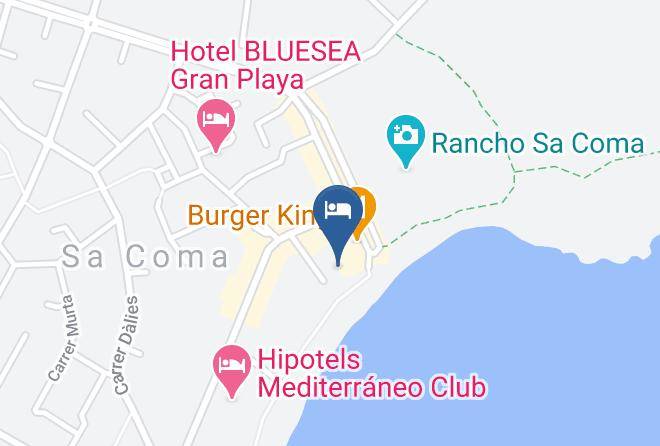 Baleares - Hotel Thb Sa Coma Platja Maps