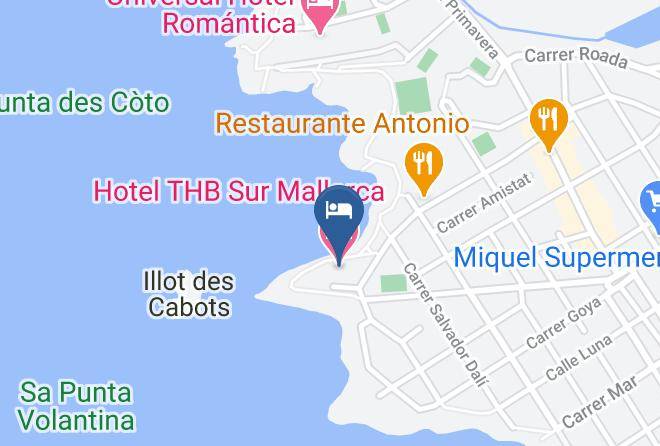 Baleares - Hotel Thb Sur Mallorca Maps