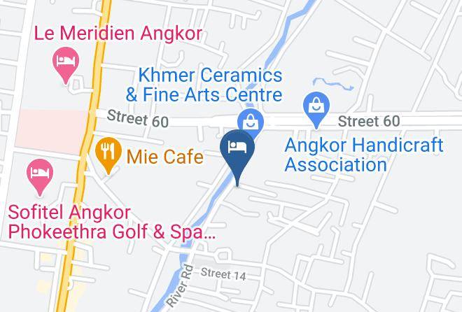Hotel The Angkor Crescent Karte - Siem Reap - Siem Reab Town