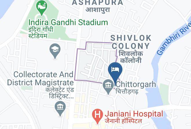 Chittaurgarh - Hotel The Ashish Maps