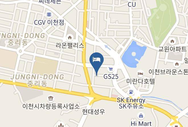 Icheonsi - Hotel The Class Maps