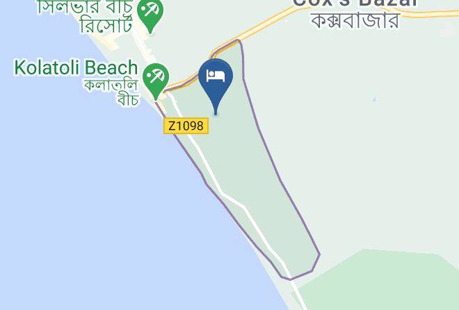 Chittagong - Hotel The Cox Beach Resort Maps