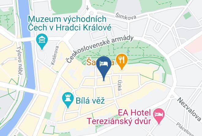 Hradec Kralove - Hotel The Czech Crown Maps