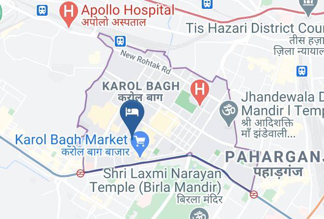 Karol Bagh - Hotel The Daanish Residency Maps