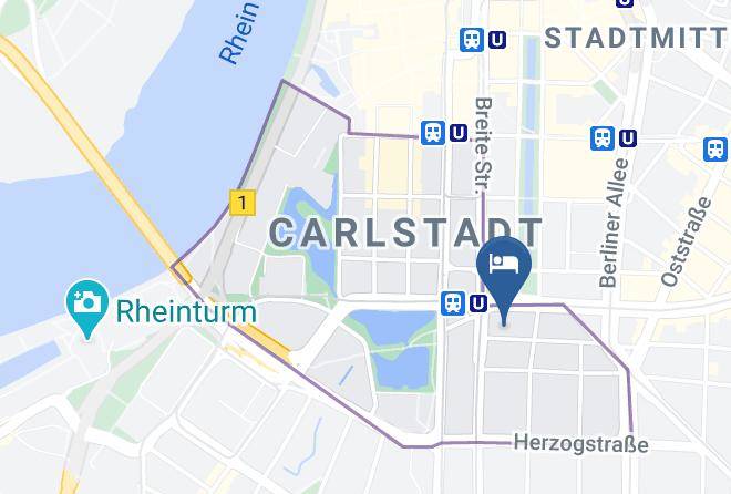 Dusseldorf - Hotel The Fritz Maps