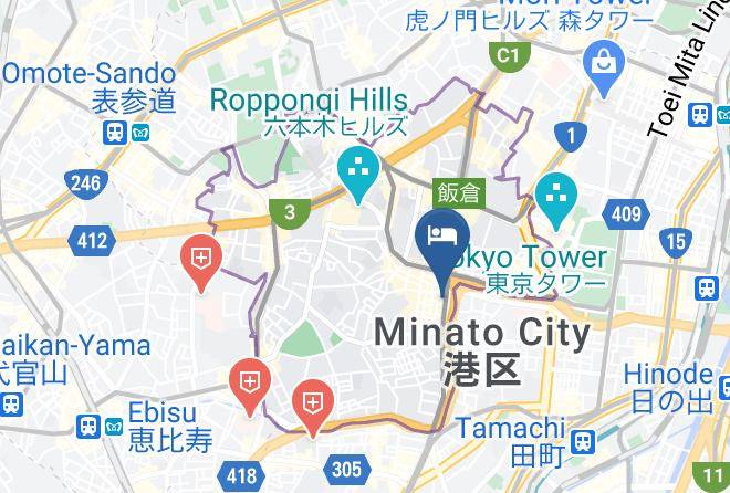 Minato Ward - Hotel The Glanz Maps