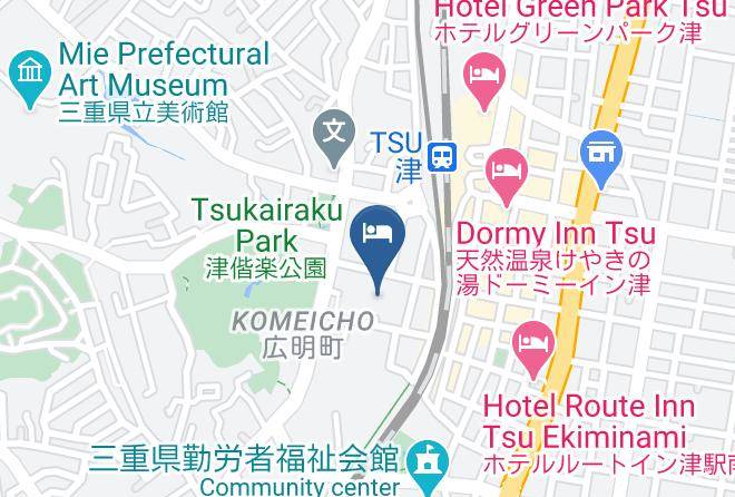 Hotel The Grand Court Tsunishi Map