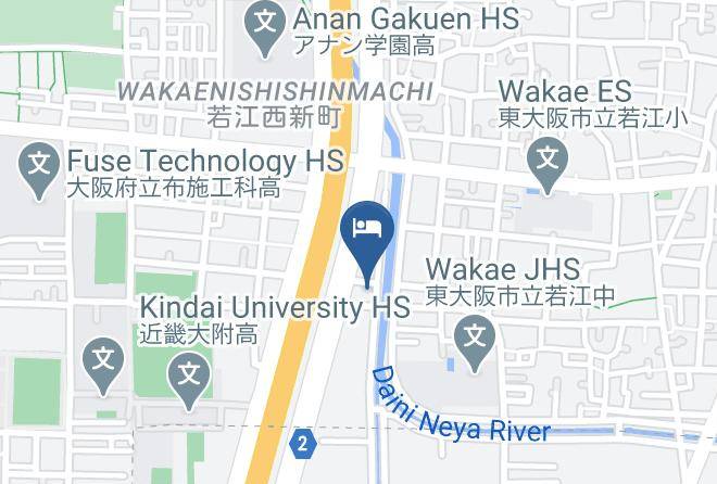 Higashiosaka City - Hotel The I Maps