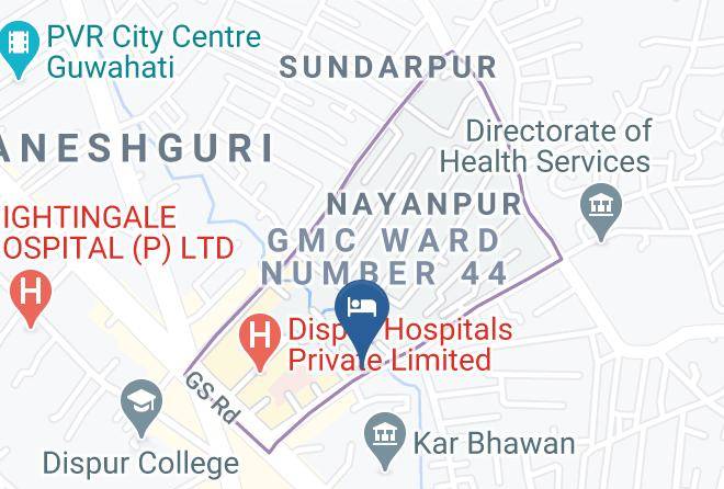 Hotel The Kalyaniz Map
