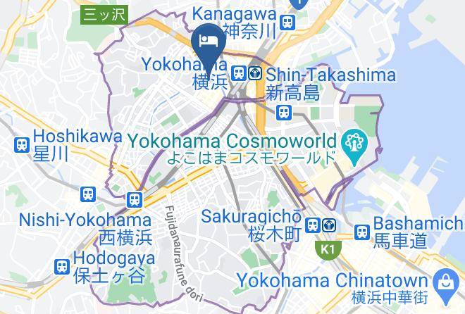 Yokohama City Nishi Ward - Hotel The Knot Yokohama Maps