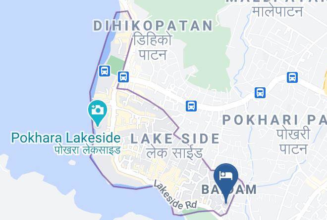 Pokhara - Hotel The Lake Maps