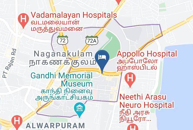 Madurai - Hotel The Metropole Maps