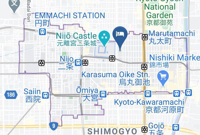 Kyoto City Nakagyo Ward - Hotel The Mitsui Kyoto Maps