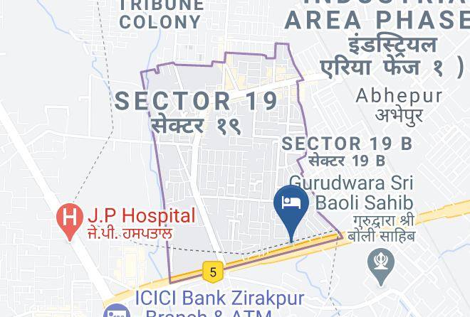 Zirakpur - Hotel The Nest Zirakpur Maps