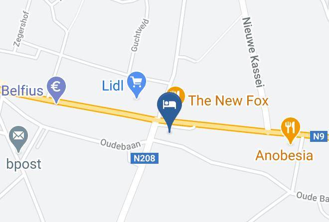 Flemish Brabant - Hotel The New Fox Maps