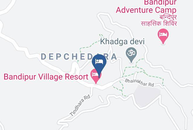Pokhara - Hotel The North Face Bandipur Maps