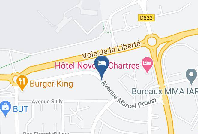 Eure Et Loir - Hotel The Originals Chartres Maps