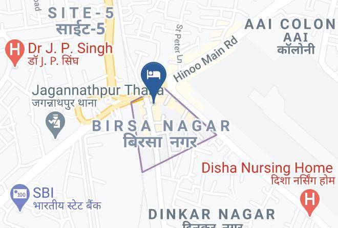 Ranchi - Hotel The Park Retreat Maps
