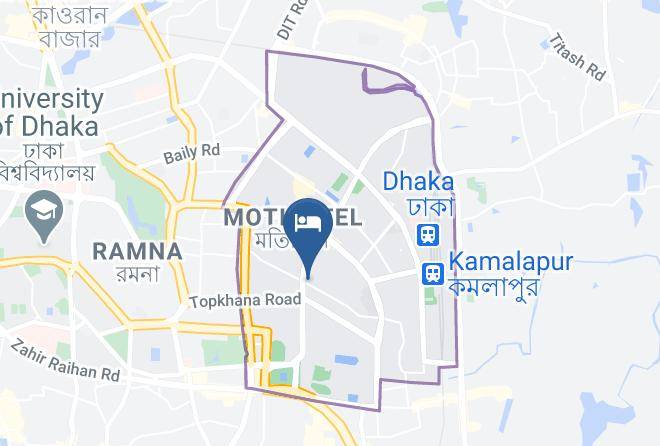 Dhaka - Hotel The Rahmania International Maps