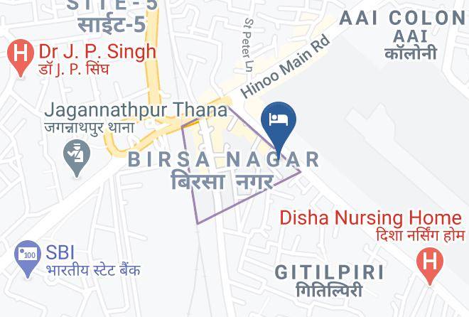 Ranchi - Hotel The Raso Maps