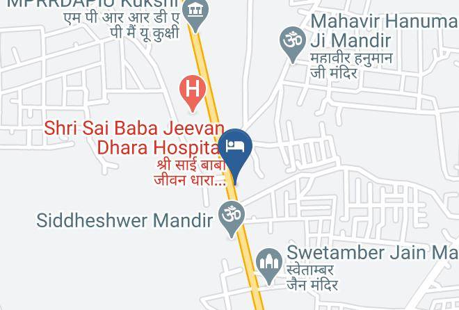 Barwani - Hotel The Saffron Bar & Restaurant Maps