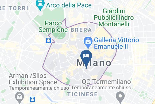 Milan - Hotel The Square Milano Duomo Maps