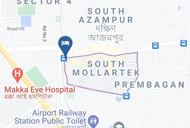 Dhaka - Hotel The Sylhet International Maps