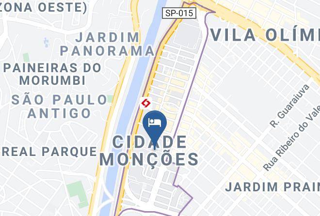 Sao Paulo Itaim Bibi - Bristol The Time Hotel Sao Paulo Maps