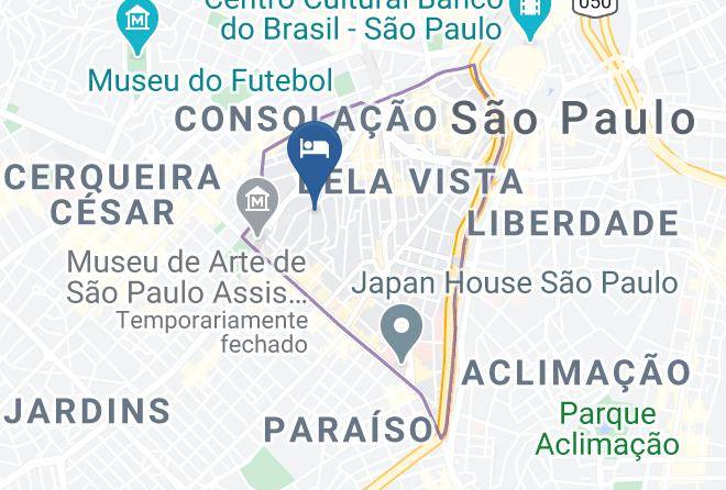 Sao Paulo Jardim Bela Vista - Hotel The Universe Paulista By Intercity Maps