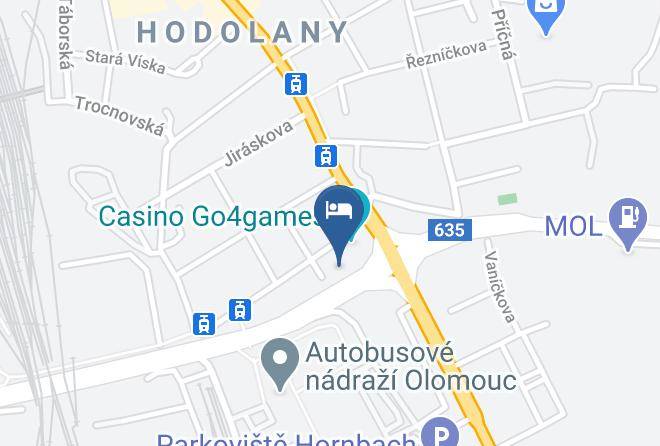Olomouc - Hotel Theatre Resort Hodolany Maps