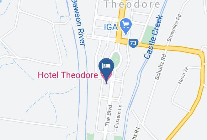 Hotel Theodore Map