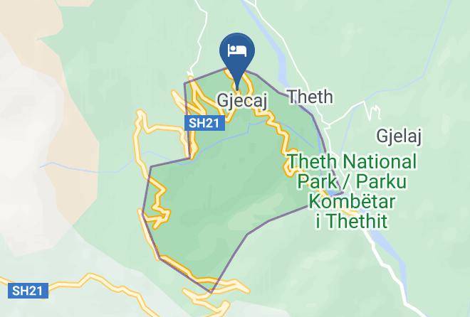 Shkoder - Hotel Theth Bjeshket E Namuna Maps