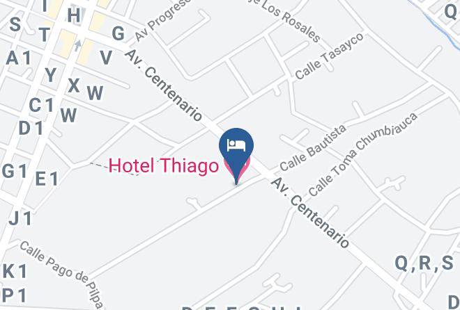 Chincha - Hotel Thiago Maps