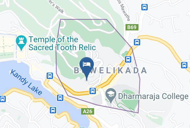 Kandy - Thilanka Hotel Kandy Maps