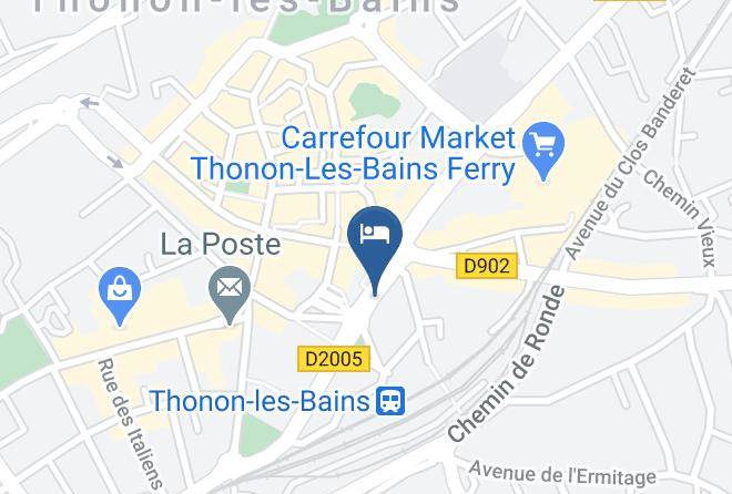 Haute Savoie - Hotel Thonon Centre Le Comte Rouge Maps