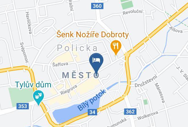 Svitavy - Hotel Tht Maps