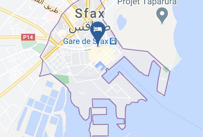 Tunisia - Hotel Thyna Maps