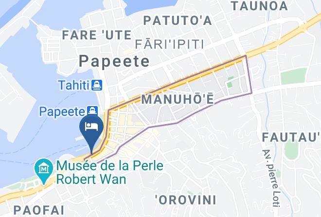 Papeete - Hotel Tiare Tahiti Maps