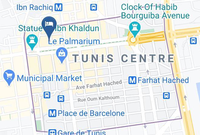 Tunis - Hotel Tiba Maps