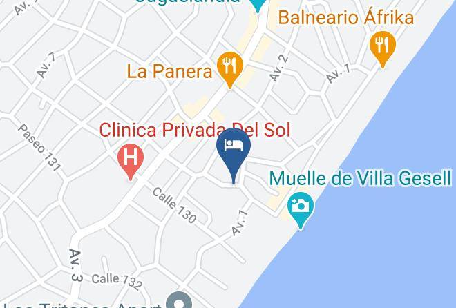 Villa Gesell - Hotel Tiburones Club Maps