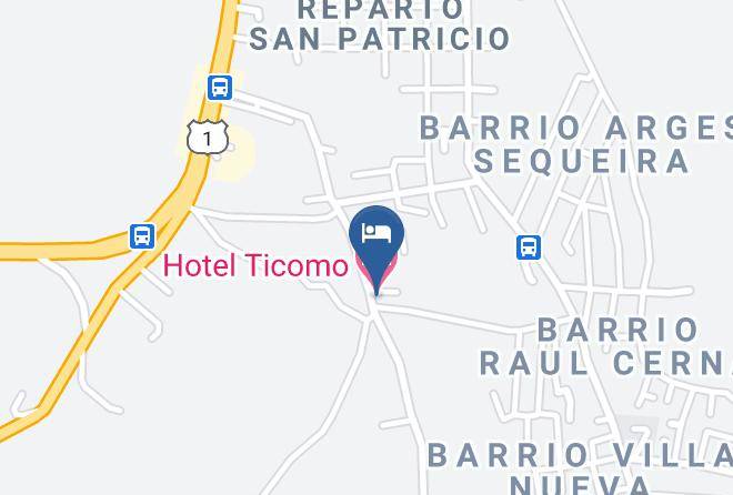 Managua - Hotel Ticomo Maps