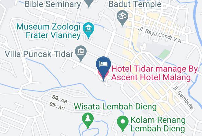 Malang Regency - Hotel Tidar Manage By Ascent Hotel Malang Maps