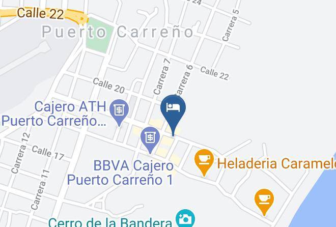 Puerto Carreno - Hotel Tierra Azul Maps
