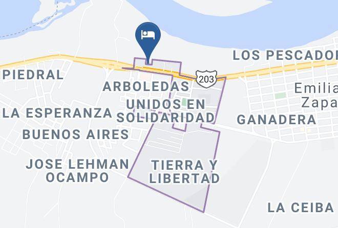 Emiliano Zapata - Hotel Tierra Blanca Maps