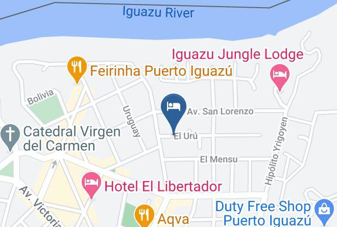 Puerto Esperanza - Hotel Tierra Colorada Maps